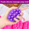 3D Silicone Molds for Soaps Making 3 Cavities Massage Bar Soap Molds for DIY Oval Shape Essential Oil Soaps Resin Crafts Tools. 