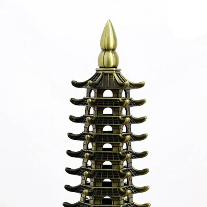 Feng%20Shui%209-Levels%20Wenchang%20Tower%20Metal%20Handicraft%203D%20Pagoda%20Statue%20Chinese%20Home%20Decoration%20Ornament%20-%20Image%207