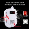 YIERYI Home Standalone Plug-In Flammable Gas Detector LPG LNG Coal Natural Gas Leak Alarm Sensor Voice Warning Alarm Sensor. 