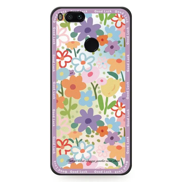 Graffiti%20Phone%20Pouch%20Phone%20Case%20For%20Xiaomi%20Mi%205X/A1%20Durable%20flower%20Protective%20Full%20wrap%20Anti-dust%20Silicone%20TPU%20Soft%20case%20-%20Image%206