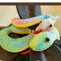 Dadomyd plush soft stuffed fluffy 2025 Chinese Year collection key chain cute snake mascot pendant doll Spring Festival. 
