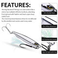 bellylady Fishing Lure 15g/20g/30g/40g High Reflective 3d Eyes Artificial Bait With Feathers Reusable Metal Lure With Hooks. 