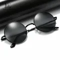 LouisWill Foldable Sunglasses Circular Men Women Polarized Glasses Chic Retro Sunglasses Photochromic Polarized Sunglasses Men Discoloration Eyewear Anti Glare UV400 Glasses Driving Goggles. 