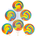 Rainbow Lolipops Colorful Pops  x 5 pieces. 