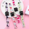 【Hengli jewelry story】Purple Electronic Watch Cartoon Fashion Children led Personalized Watch. 
