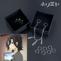 1 Set Anime Horimiya Miyamura Izumi Earrings Cosplay Ear Clip Lip Chain Stainless Steel Earrings For Women Men Party Jewelry. 