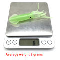 Color Tube Glow-In-The-Dark Squid 10cm/8g Soft Bait Fishing Lure Road Runner. 