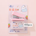 【HOT】 Mini Stapler Set With Staples Cute Rabbit Bear Paper Binder Stationery Office Binding Tools School Supplies. 