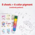 Fingerpaint Finger Painting Coloring Children Drawing Graffiti Cartoon Animal Pattern Kids Early Education Toy Kindergarten Gift. 