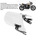Motorbike Wind Deflector Noise Reduction Motorcycle Windshield for Interceptor Continental GT. 