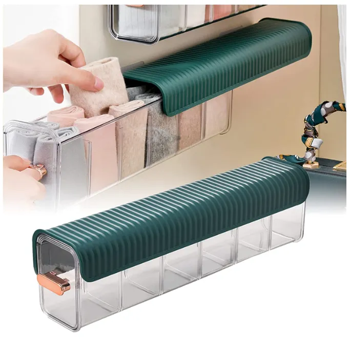 5 Grids Wall Hanging Mounted Multipurpose Compartment Organizer Space ...