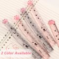 1Pcs Kawaii Cat Paw Straight Ruler Cute Transparent Rulers Student Stationery Measuring Drawing Tools Office School Supplies. 