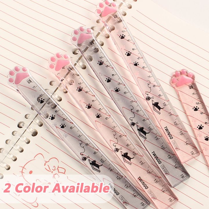 1Pcs%20Kawaii%20Cat%20Paw%20Straight%20Ruler%20Cute%20Transparent%20Rulers%20Student%20Stationery%20Measuring%20Drawing%20Tools%20Office%20School%20Supplies%20-%20Image%203