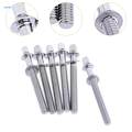 6Pcs Drum Tension Rods Drum Lug Screws for Percussion Instrument Snare Drums M5x40mm. 