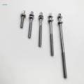 6Pcs Drum Tension Rods Drum Lug Screws for Percussion Instrument Snare Drums M5x40mm. 