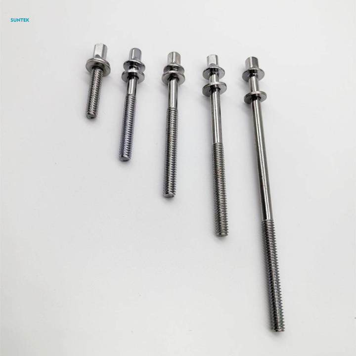 6Pcs Drum Tension Rods Drum Lug Screws for Percussion Instrument Snare Drums M5x40mm