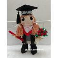 Personalized Graduation doll, Personalized Graduation doll soft toy.. 