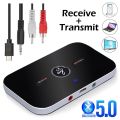 Bluetooth 5.0 Audio Transmitter Receiver Stereo 3.5mm AUX Jack RCA USB Dongle Music Wireless Adapter For Car Kit PC TV Headphone. 