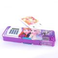 Disney Frozen Double Cartoon Stationery Box + Calculator Student Creative Multifunctional Pencil Box School Supplies Gift. 
