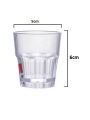 Small shot Glasses, Set of 6 Wine Glasses Thick and Durable shot Glasses, Clear Glasses. 