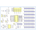 Electronic Digital Clock Kit C51 Microcontroller Learning Board DS1302 Rotating LED Display Module DIY Production Spare Parts Accessories. 