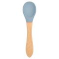 【hot】 Baby Wooden Spoon Silicone Baby Feeding Spoon Soft Spoon Infant Tableware Utensil Children Cutlery Toddler Feeding Accessories. 