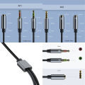 1/2/3/ M Microphones Stereo 3.5mm Audio Jack Extension Cable Headphone Extension Male Female Headphone Aux Cord 4 Pole. 