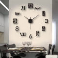 GOIKEA Acrylic Wall Clock with 3D Effect Silent Movement Large Numbers Mirror Design for Living Room Bedroom Office 40cm. 