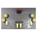 4WD Arduino Car Chassis kit-Transparent chassis kit-Robot Kit 4WD Robot Car Smart Chassis Kit with 4 TT Motor. 