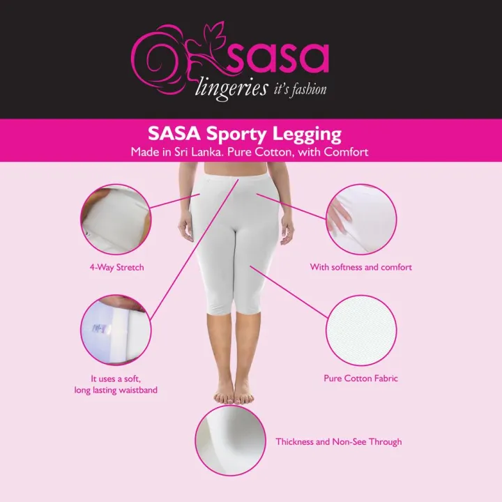 SASA%20Women%20Plus%20Size%20%20Pure%20Cotton%20High%20Waist%204-Way%20Three%20QuarterLegging%201-Pack%20Fancy%20Pink%20Color%20-%20Image%204