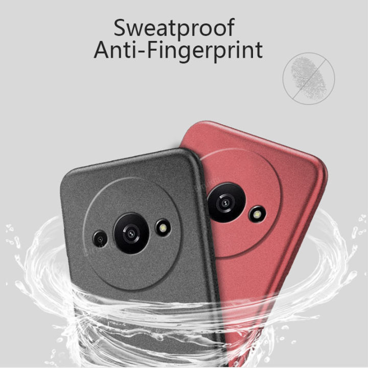 Biruiqu%20For%20Xiaomi%20Redmi%20A3%20Shockproof%20Anti%20Slip%20Soft%20TPU%20Sandstone%20Matte%20Back%20Case%20Cover%20-%20Image%202