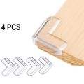 4PCS Kids Safety Table Transparent Corner Protectors, Baby Proofing Safety Furniture Table Glass Edges Protection Guards, Kids Soft Table Corner Protectors against Sharp Corners. 