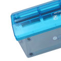 Mini Hand Shredder Manual Shredder Low Noise Wide Application Multifunctional 1.5L Transparent Plastic Window Box for Homes. 