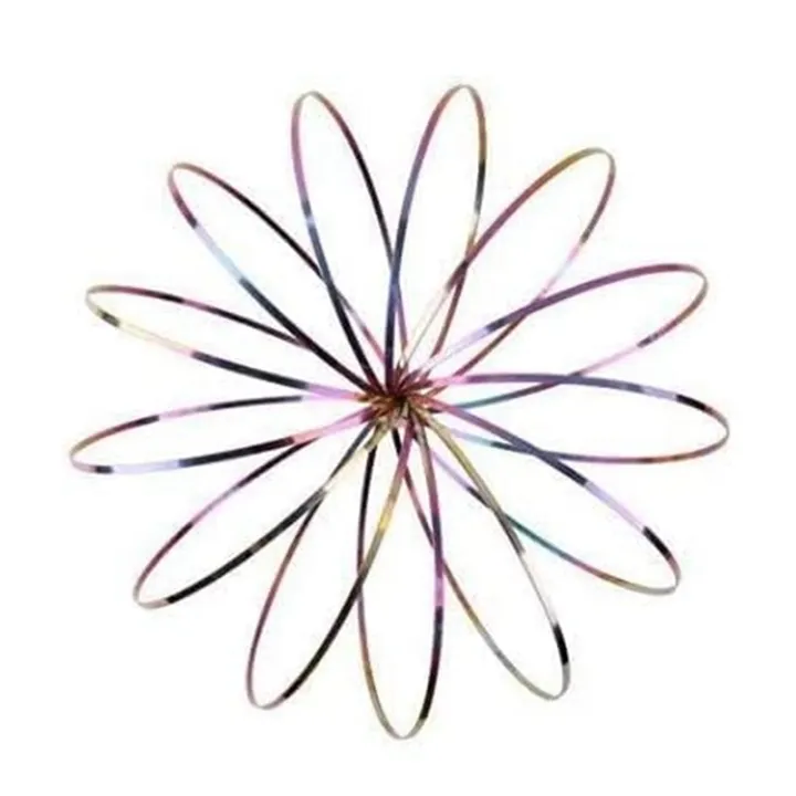 2Pcs%20Flow%20Ring%20Magic%20Bracelet%20Toy%20Metal%20Fastening%20Flow%20Rings%20Magic%20Hand%20Toy(Rainbow)%20Easy%20to%20Use%20-%20Image%203