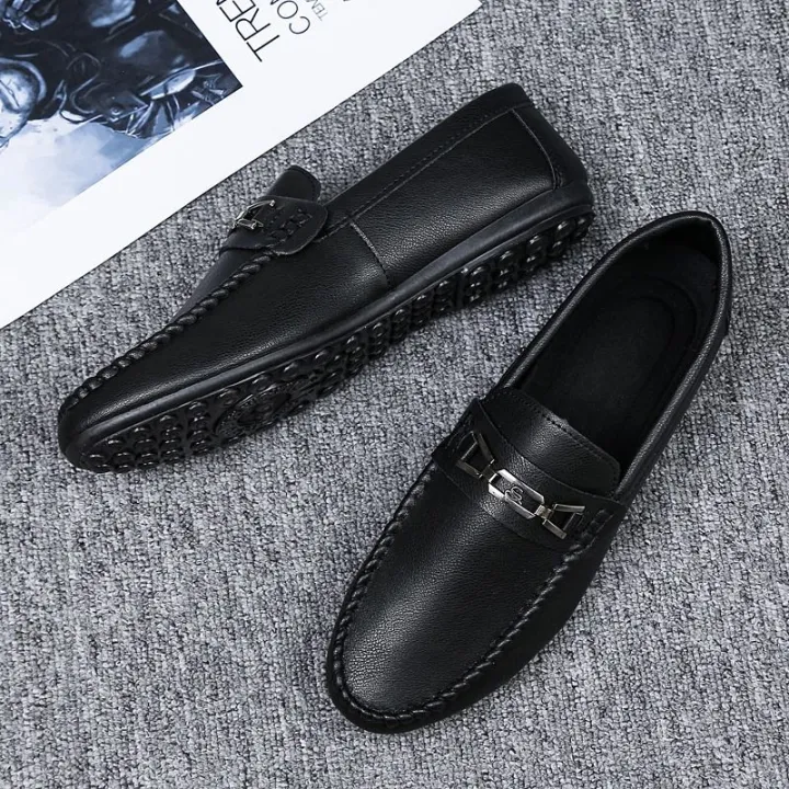 Tods%20Men's%20Spring%20New%20Fashionable%20Men's%20Shoes%20Casual%20Leather%20Shoes%20Korean%20Style%20All-Matching%20Lazybones'%20Shoes%20Slip-on%20Men's%20Fashion%20Shoes%20-%20Image%207