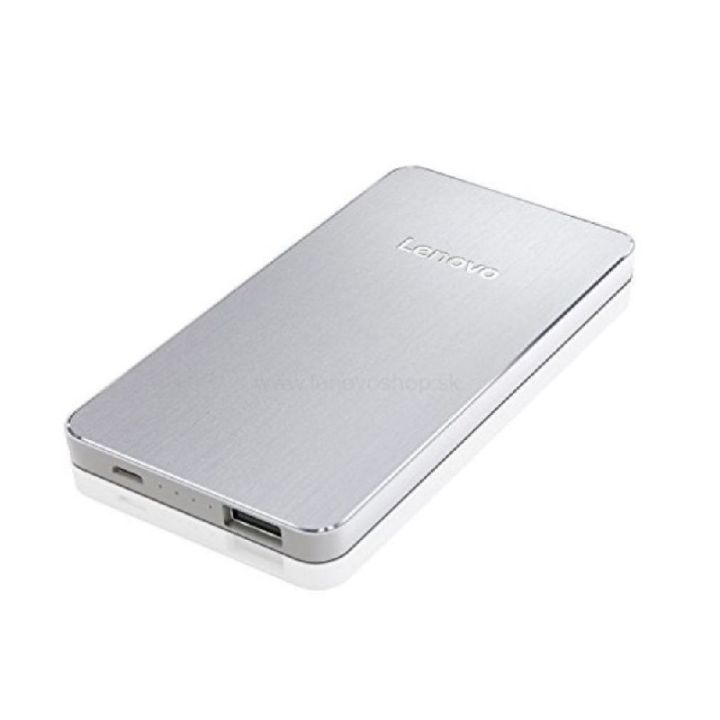 Lenovo 5000 mAh Power Bank USB Silver White – PB420