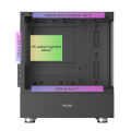 PADO mini Pc Case Sea view Room M-ATX Desktop Computer Main Chassis Without A-pillar Double-Sided Tempered Glass Gabinete Gamer. 