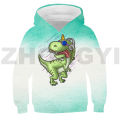 New Arrival 3D Dinosaur with Kvass Hoodie Pivosaurus Men Clothing Sport Daily Lounge Wear Children Oversized Sweatshirt. 