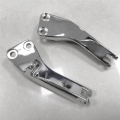 Chrome Passenger Foot Peg Mount Bracket Kit for Super & Wide Glide 06-17. 