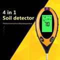 LCD Digital 4 In 1 Soil PH Tester Moisture Meter Soil Temperature Tester Soil Sunlight Monitor Hygrometer PH Plant Flower Meter Soil Analysis Tester. 