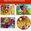 Engage Young Minds: High-Quality Cardboard Puzzle featuring Cartoon Animals Alphabet - Perfect Educational Game for Kids!. 