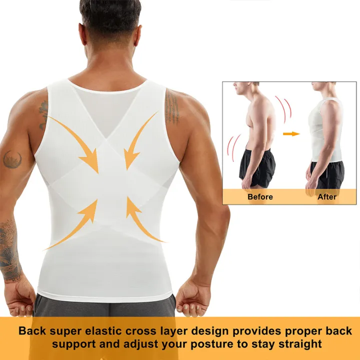 Compression%20Shirt%20for%20Men%20Slimming%20Undershirt%20Body%20Shaper%20Tank%20Top%20Gynomastica%20Sleeveless%20Shapewear%20Vest%20Mesh%20Cross%20Suit%203XL%20-%20Image%203