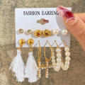 Circle Piercings Earrings Jewelry for Women Imitation Hoop Cute Ear Buckle 3 Pairs Heart Butterfly Drop Earrings Set Earings for Girls. 
