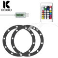 KOKKO Light Ring RGB LED Light With 8 Color 400 Effects Remote Control Decal Decoration Accessories Compatible For PS5/PS5 Slim Console. 