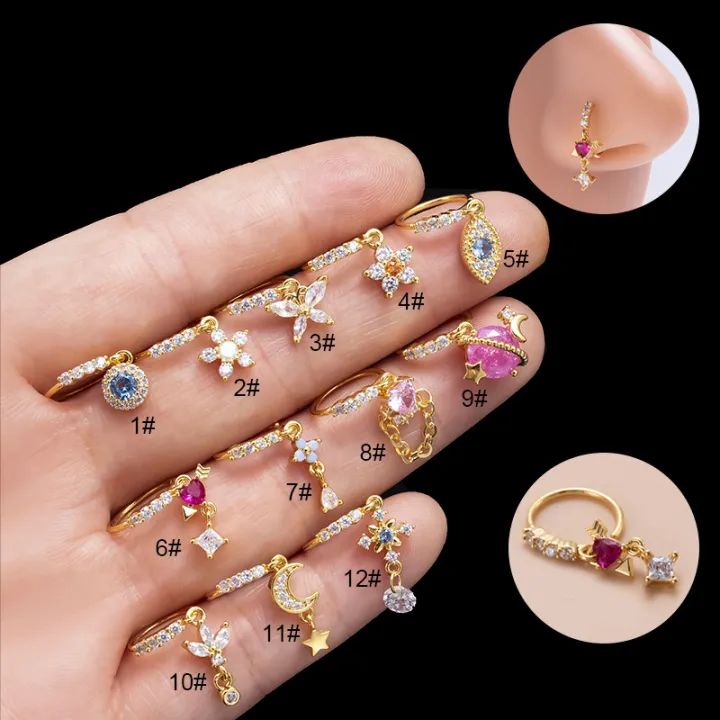 1Piece%20Colorful%20Zircon%20Moon%20Heart%20Pendant%20Nose%20Ring%20for%20Women%202023%20Fashion%20Body%20Jewelry%20Piercing%20Nose%20Rings%20-%20Image%204