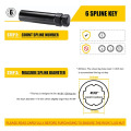 7 Spline Lug Nut Key 6 Spline Lug Nut Socket Removal Tool, 4 PCS Dual Hex Drive Aftermarket Wheel Lock Key Replacement. 