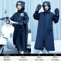 Fashion Adult Long Raincoat Helmet Applicable Large Hat Double Brim HD Visor EVA Waterproof Rain Poncho Rain Jacket Rainsuit. 
