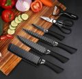 6 PCS KNIFE SET NON - STICK COATING ON STAINLESS STEEL. 