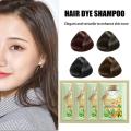 Bubble Hair Dye Shampoo Natural Plant Bubble Hair Dye Cream Long-lasting Gray Hair Coverage And Effective Hair Coloring Shampoo. 