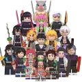 【Cheap】Compatible with LEGO Demon Slayer Figures: Tanjiro Kamado, Nezuko, Butterfly Ninja, Infinity Train Building Blocks Toys. 